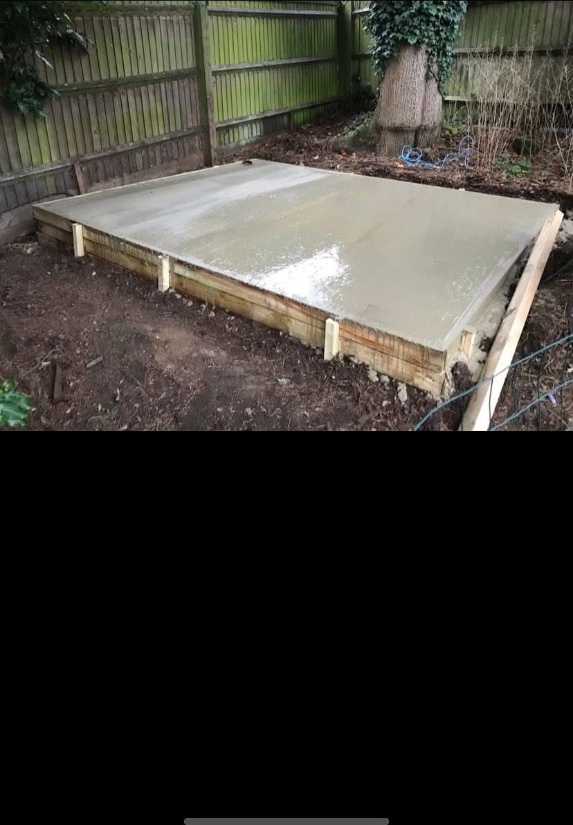 New shed base poured and ready — another returning customer sorted. 👍